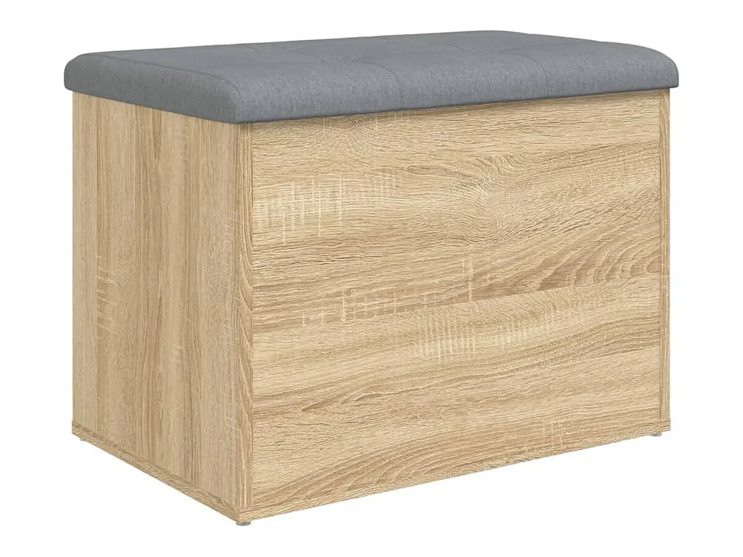 Banco de almacenaje de roble Sonoma 62x42x45 cm madera de ingeniería