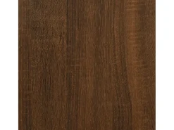 Banco de almacenaje de roble marrón 42x42x45 cm madera de ingeniería