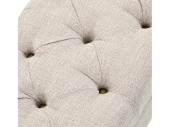 Banco de almacenaje Madera maciza y acero 111x34x37 cm