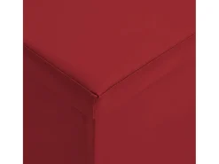 Banco de almacenaje plegable PVC rojo burdeos