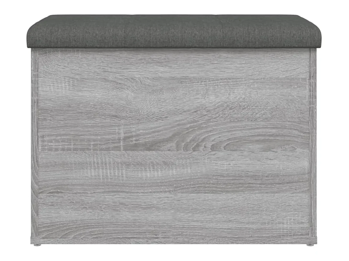Banco de almacenaje Sonoma gris 62x42x45 cm madera de ingeniería