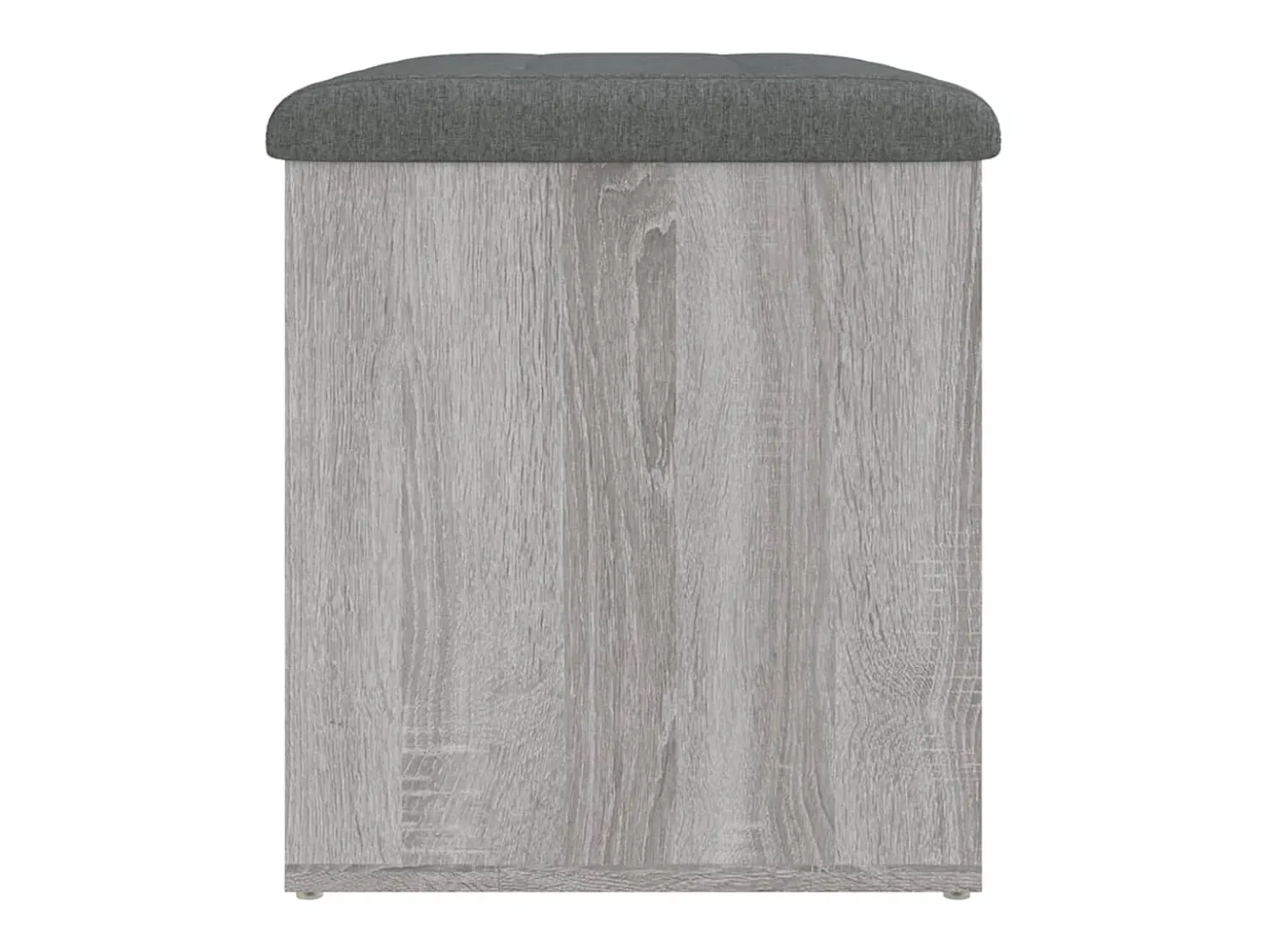 Banco de almacenaje Sonoma gris 62x42x45 cm madera de ingeniería
