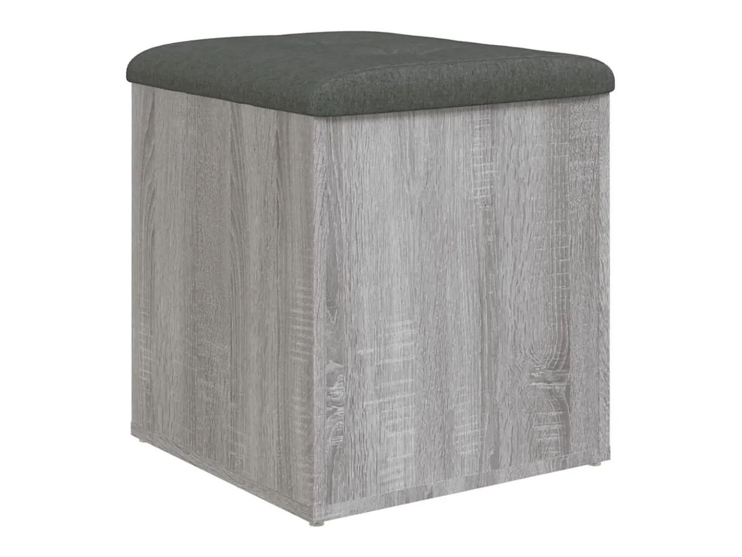 Banco de almacenaje Sonoma gris 42x42x45 cm madera de ingeniería