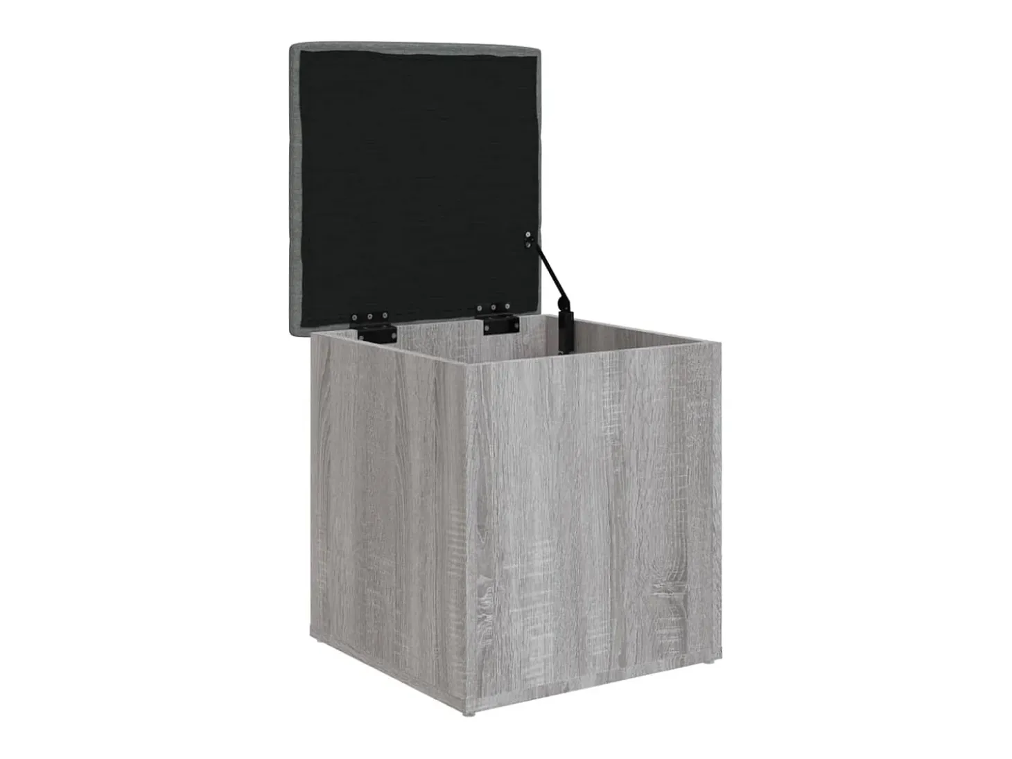 Banco de almacenaje Sonoma gris 42x42x45 cm madera de ingeniería