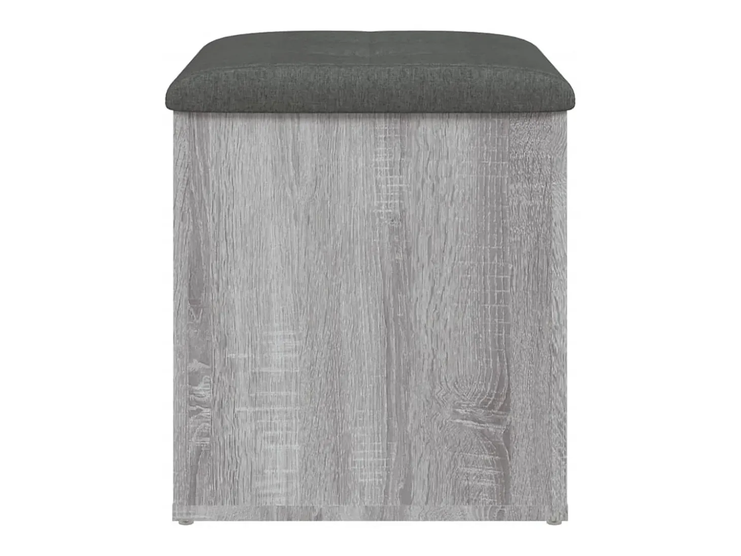 Banco de almacenaje Sonoma gris 42x42x45 cm madera de ingeniería