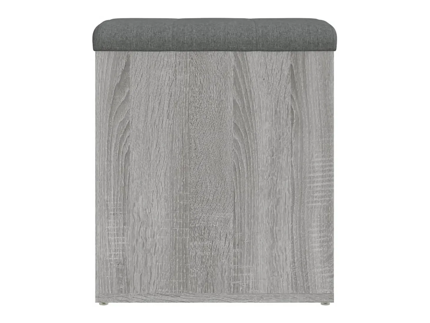 Banco de almacenaje Sonoma gris 42x42x45 cm madera de ingeniería