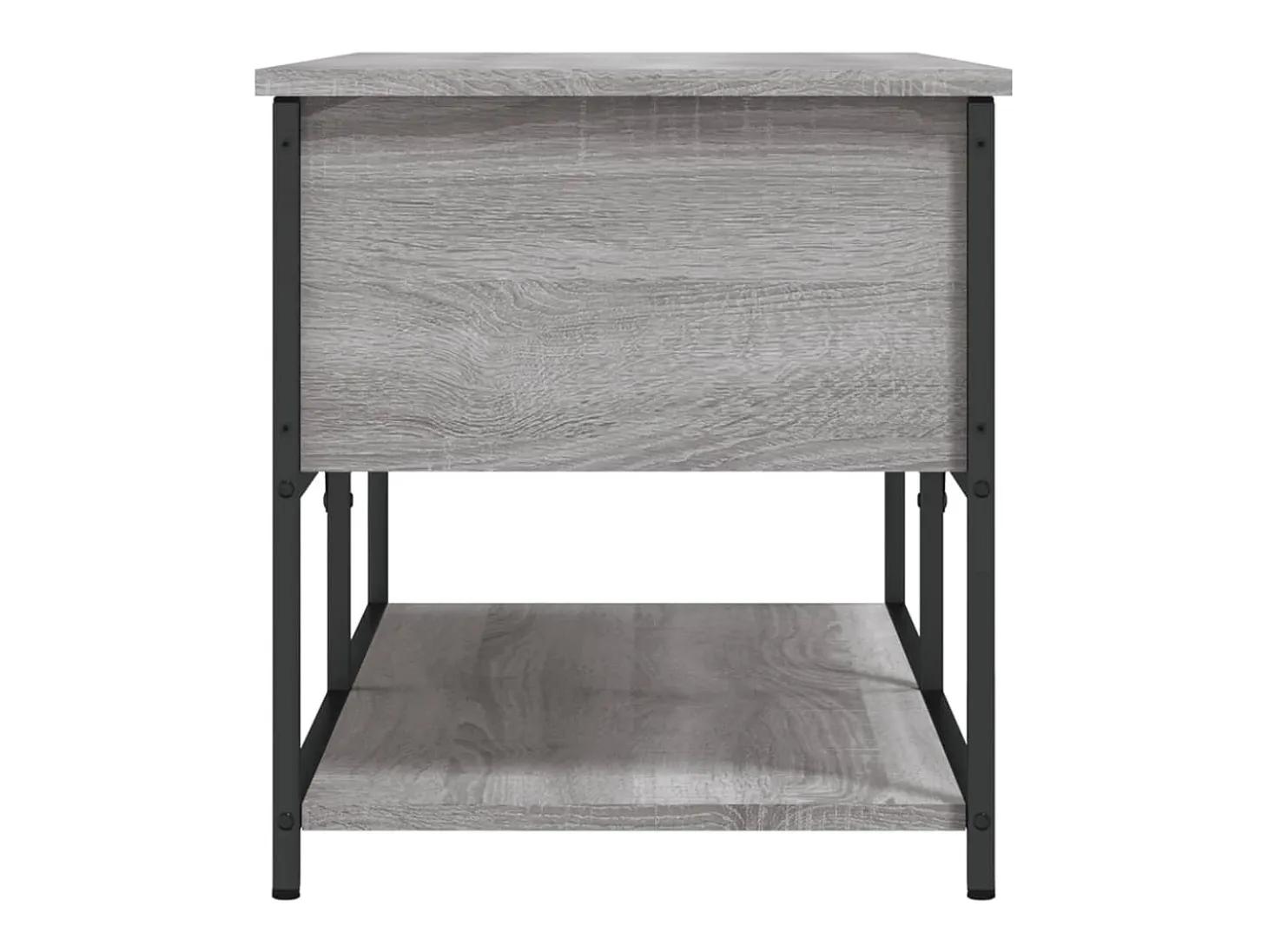 Banco de almacenaje Sonoma gris 100x42,5x47 cm madera de ingeniería
