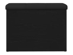 Banco de almacenamiento de roble negro 62 x 42 x 45 cm Madera de ingeniería
