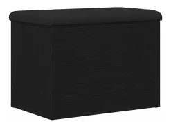 Banco de almacenamiento de roble negro 62 x 42 x 45 cm Madera de ingeniería