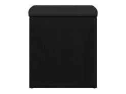 Banco de almacenamiento de roble negro 42 x 42 x 45 cm Madera de ingeniería