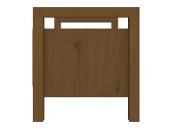 Banco de entrada Marrón miel 80x40x43 cm Madera maciza de pino