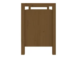 Banco de entrada Marrón miel 110x40x60 cm Madera maciza de pino