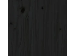 Banco de entrada negro 110x40x60 cm Madera maciza de pino