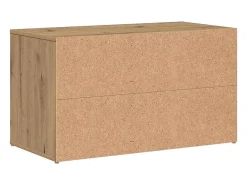 Banco de entrada 80x40x45 cm fabricado artesanalmente en madera de roble.