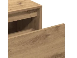 Banco de entrada 80x40x45 cm fabricado artesanalmente en madera de roble.