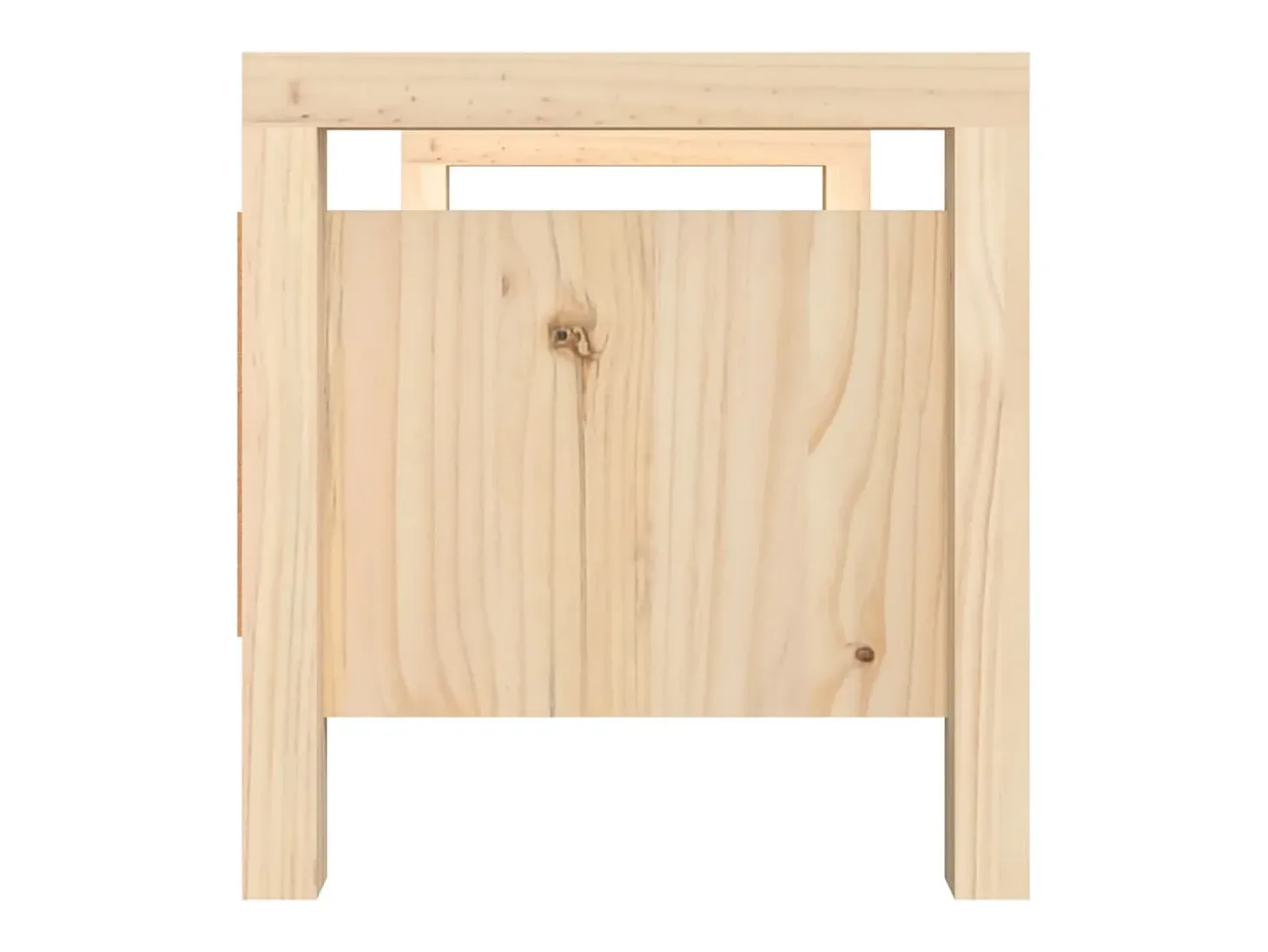 Banco de entrada 80x40x43 cm Madera maciza de pino