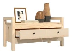 Banco de entrada 80x40x43 cm Madera maciza de pino