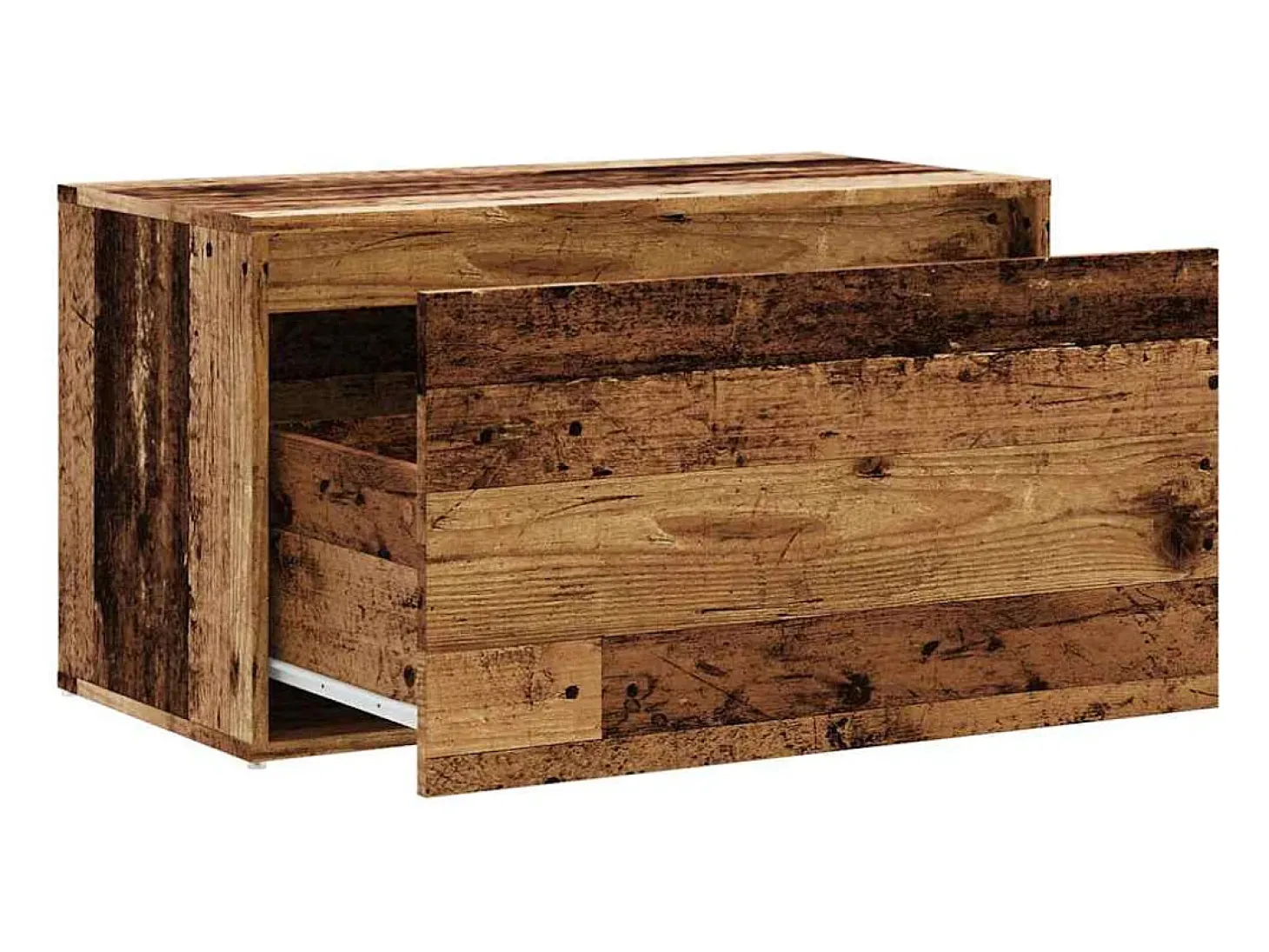 Banco de entrada 80x40x45 cm madera vieja de ingeniería de madera