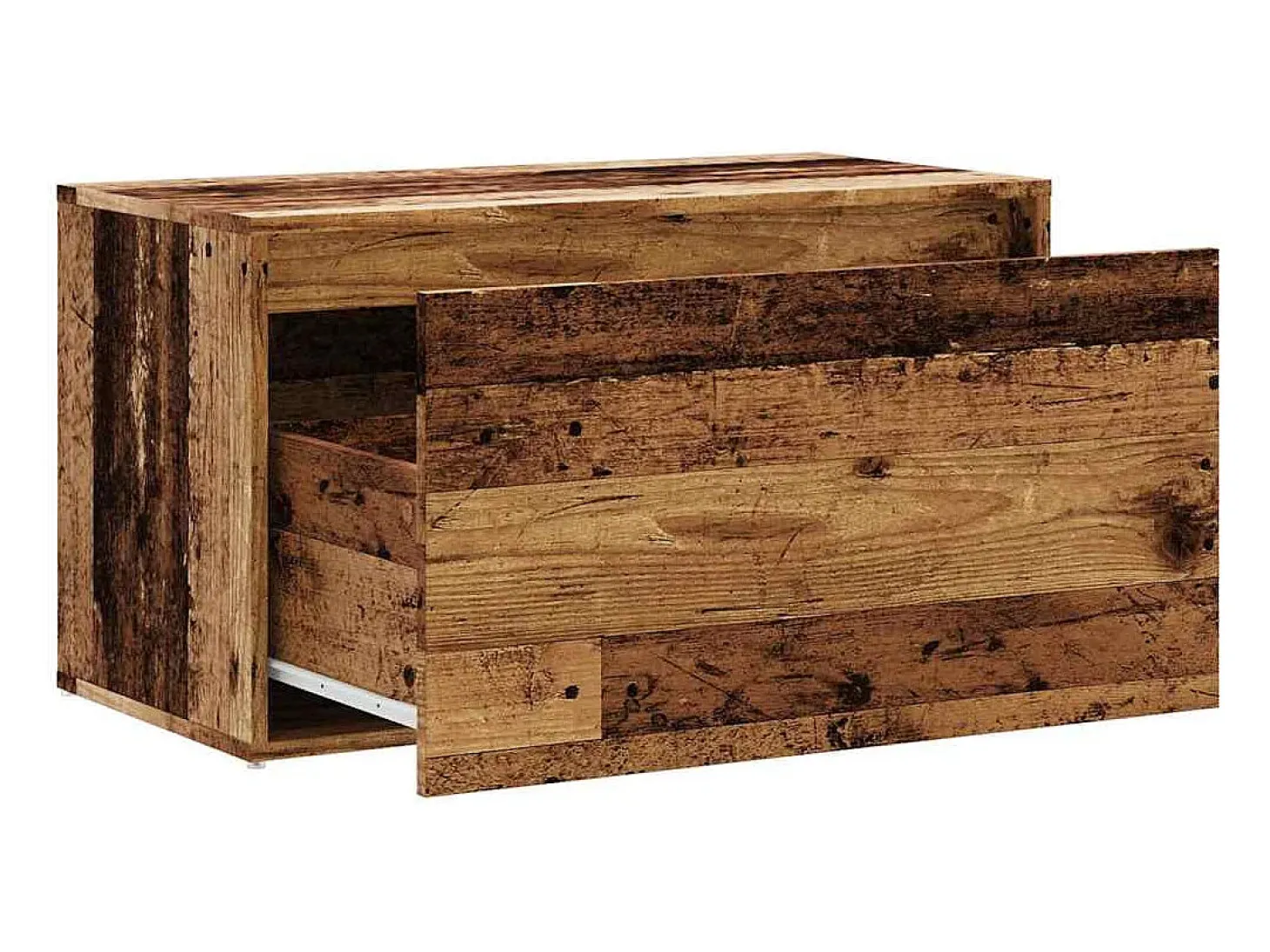 Banco de entrada 80x40x45 cm madera vieja de ingeniería de madera