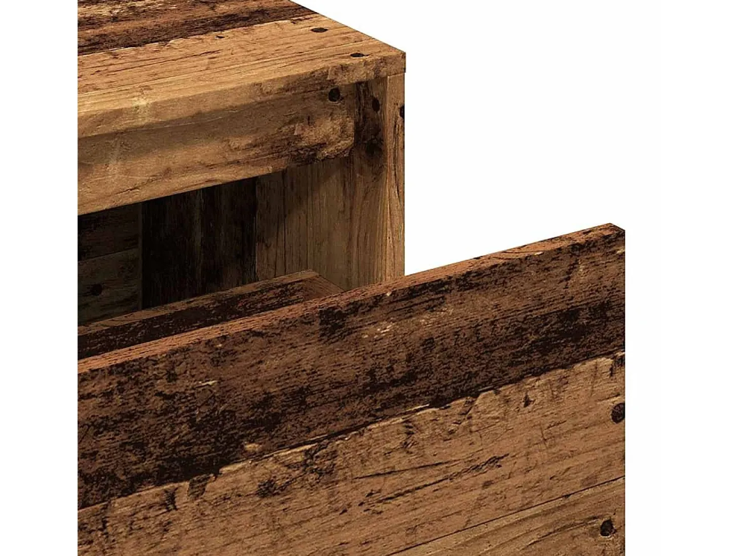 Banco de entrada 80x40x45 cm madera vieja de ingeniería de madera