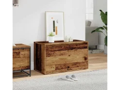 Banco de entrada 80x40x45 cm madera vieja de ingeniería de madera