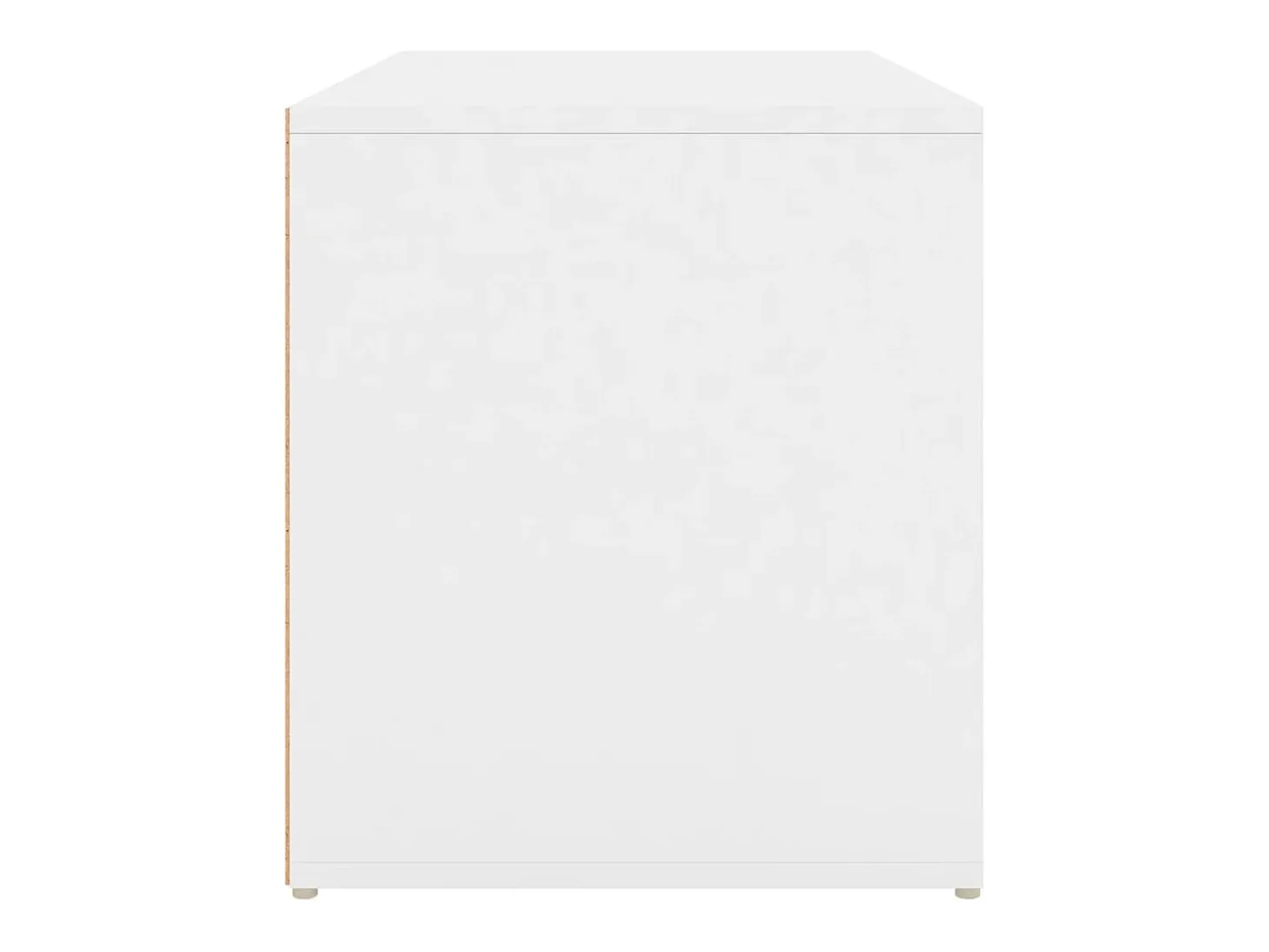 Banco de entrada 80x40x45 cm Madera de ingeniería blanca