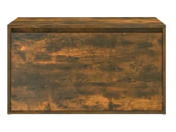 Banco de entrada 80x40x45 cm Roble ahumado Madera de ingeniería