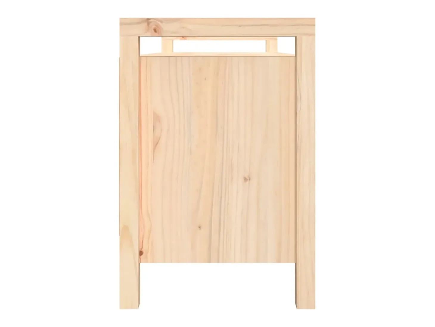 Banco de recibidor madera maciza de pino 110x40x60 cm ES711947