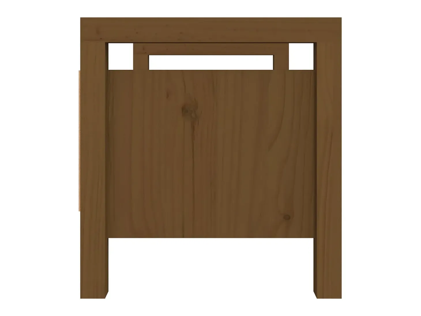 Banco de recibidor madera maciza pino marrón miel 80x40x43 cm ES692203