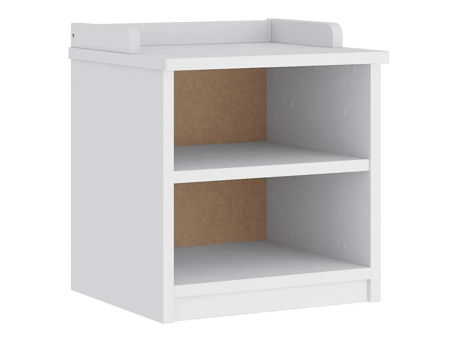 Banco de recibidor SANDNES blanco 45x40x50 cm madera maciza de pino