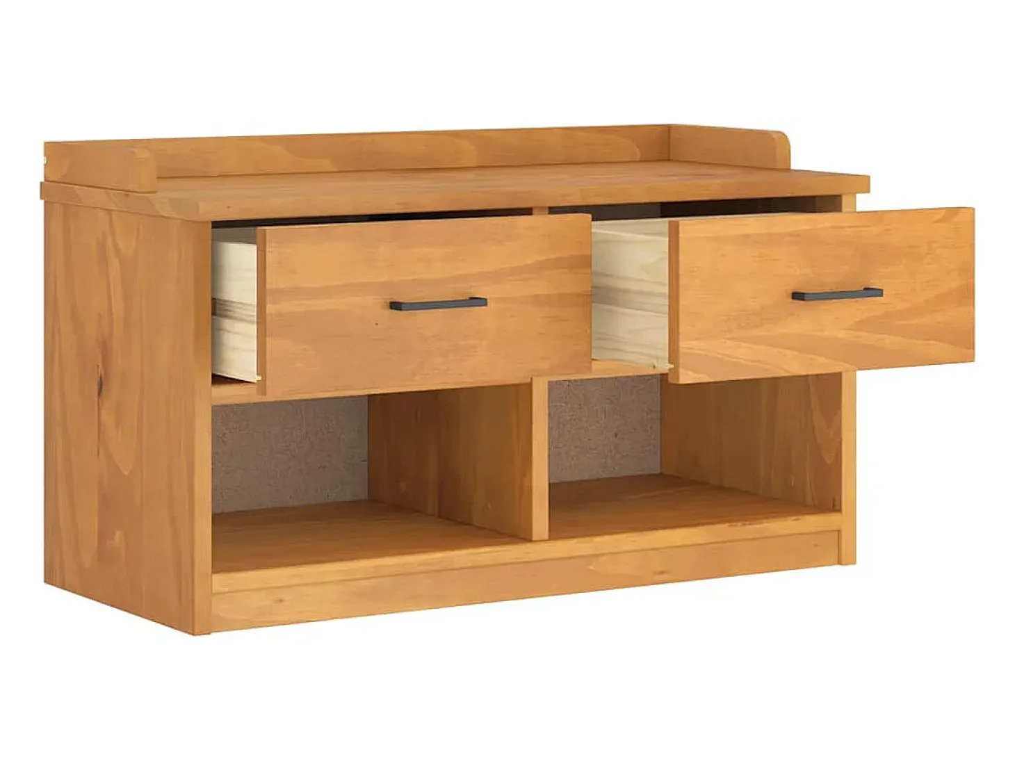 Banco de recibidor SANDNES 87x40x50 cm madera maciza de pino