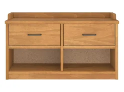 Banco de recibidor SANDNES 87x40x50 cm madera maciza de pino