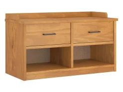 Banco de recibidor SANDNES 87x40x50 cm madera maciza de pino