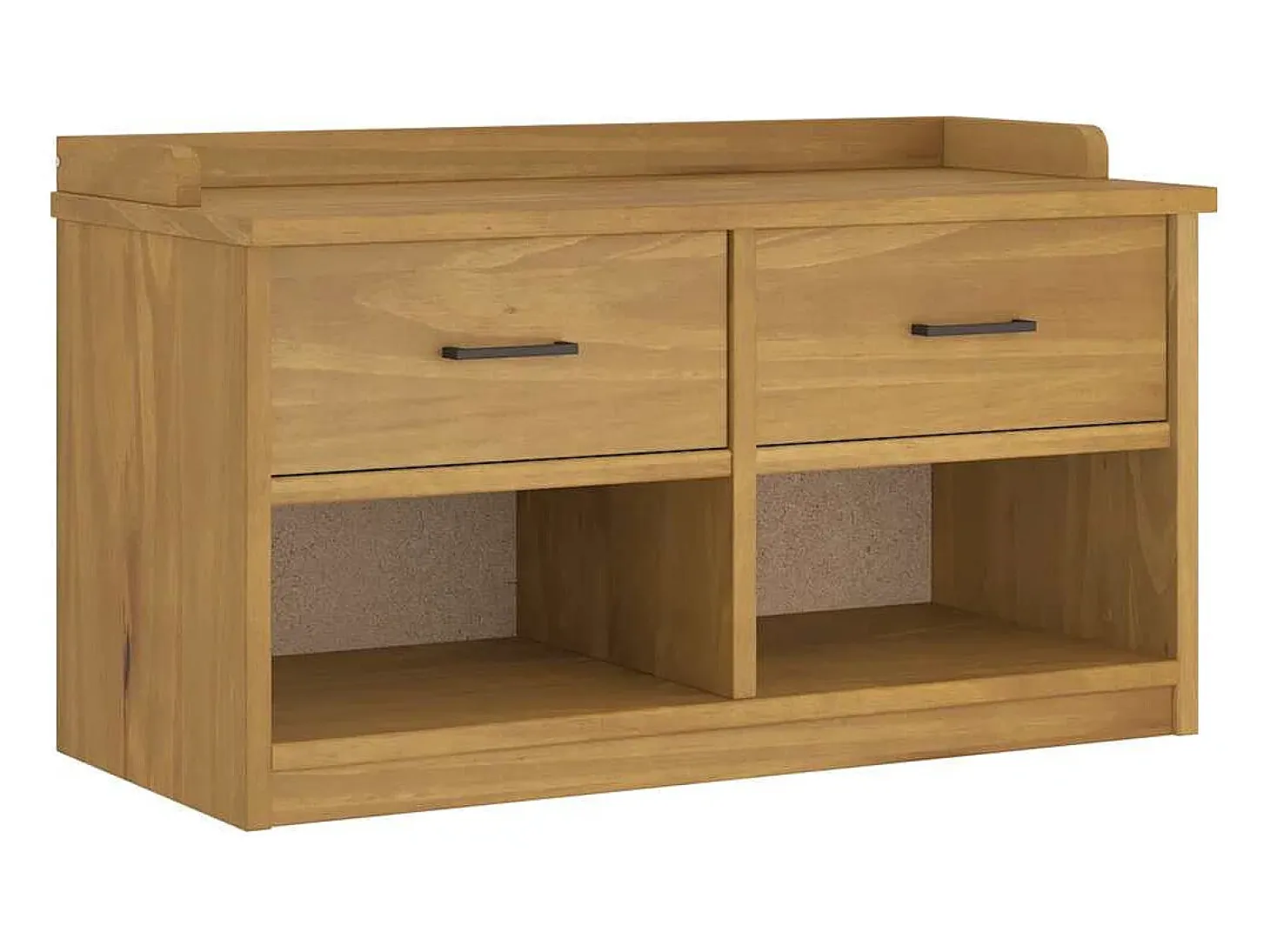 Banco de recibidor SANDNES 87x40x50 cm madera maciza de pino