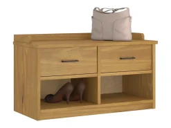 Banco de recibidor SANDNES 87x40x50 cm madera maciza de pino