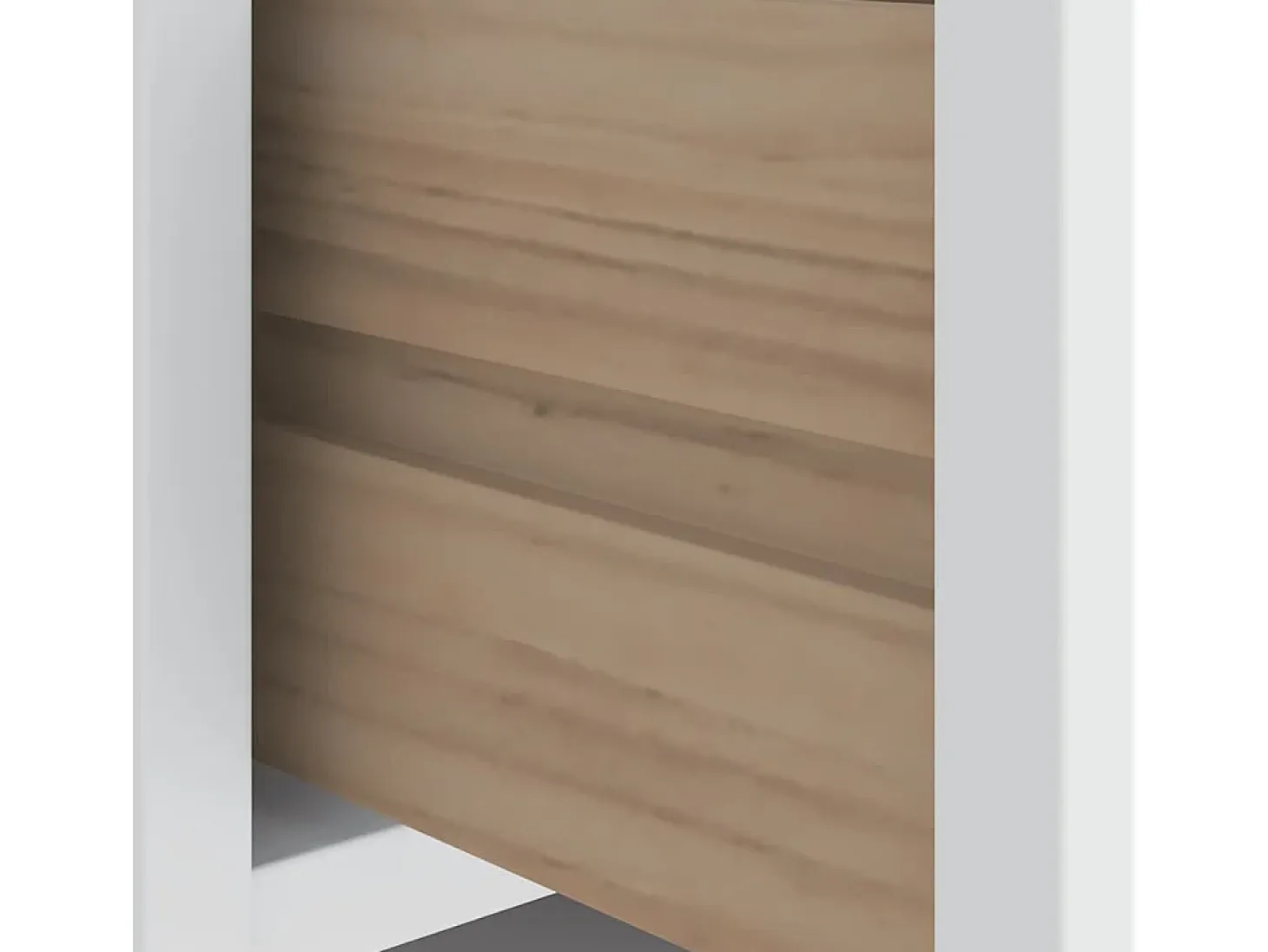 Banco de recibidor SANDNES blanco 87x40x50 cm madera maciza de pino