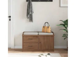 Banco de recibidor SANDNES 87x40x50 cm madera maciza de pino