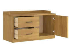 Banco de recibidor SANDNES 87x40x50 cm madera maciza de pino