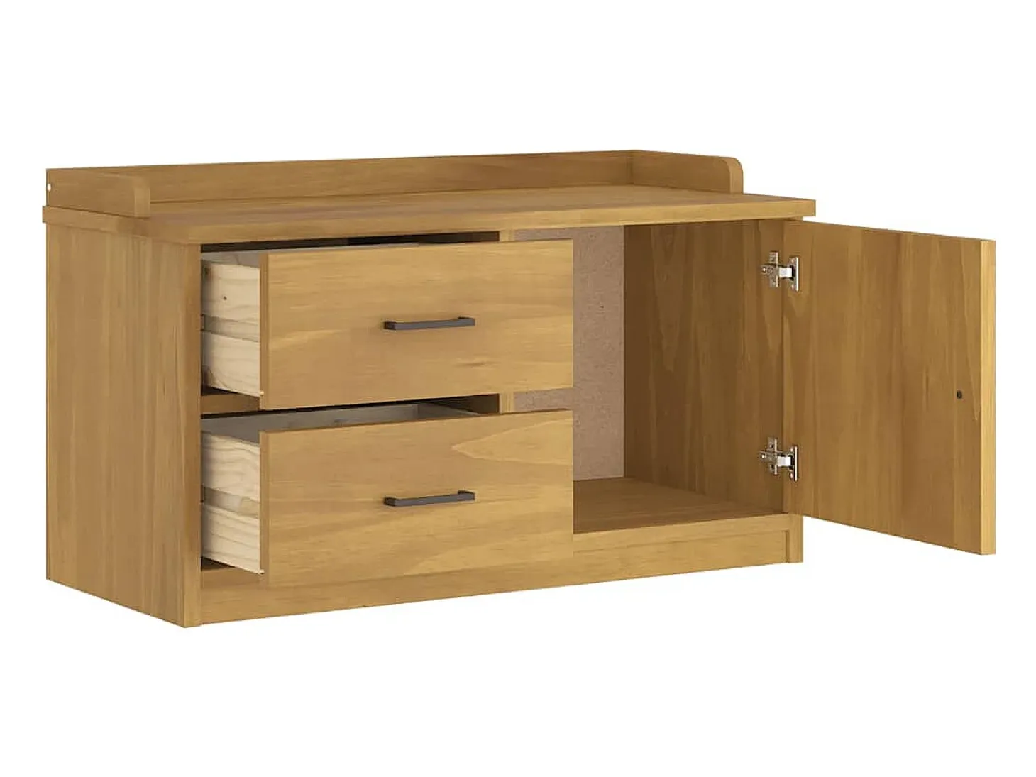 Banco de recibidor SANDNES 87x40x50 cm madera maciza de pino