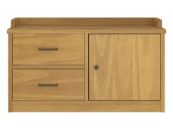 Banco de recibidor SANDNES 87x40x50 cm madera maciza de pino