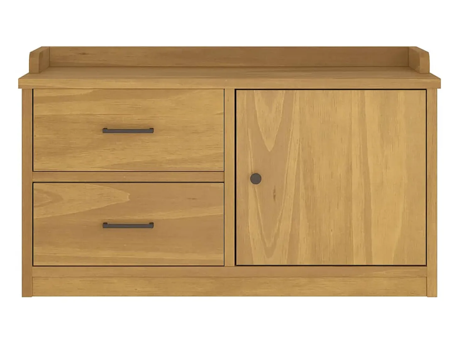 Banco de recibidor SANDNES 87x40x50 cm madera maciza de pino