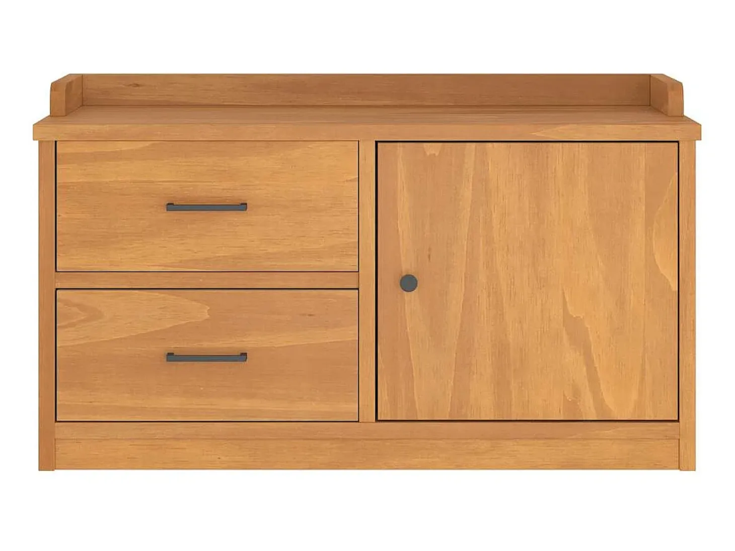 Banco de recibidor SANDNES 87x40x50 cm madera maciza de pino