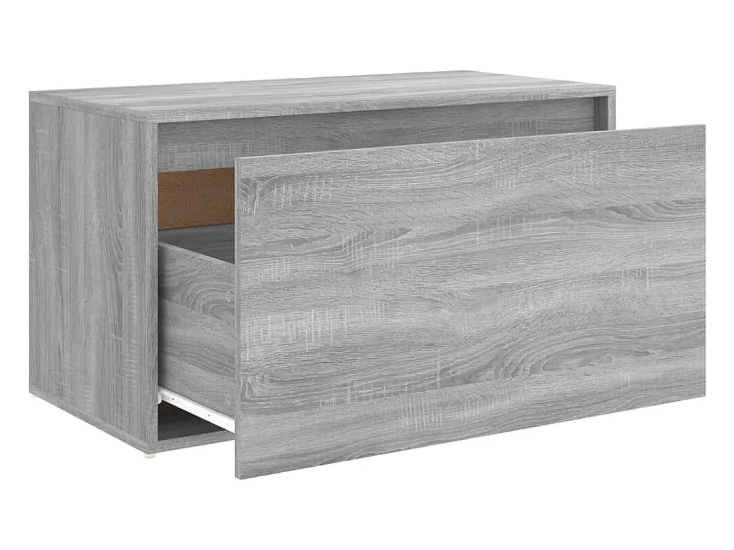 Banco de recibidor 80x40x45 cm Sonoma gris Madera de ingeniería
