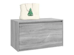 Banco de recibidor 80x40x45 cm Sonoma gris Madera de ingeniería
