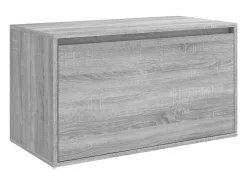 Banco de recibidor 80x40x45 cm Sonoma gris Madera de ingeniería