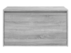 Banco de recibidor 80x40x45 cm Sonoma gris Madera de ingeniería