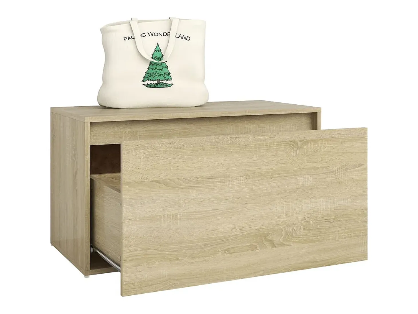 Banco de recibidor 80x40x45 cm Roble Sonoma Madera de ingeniería