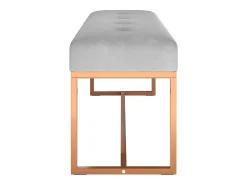 Banco Gris 110x36x45 cm Terciopelo