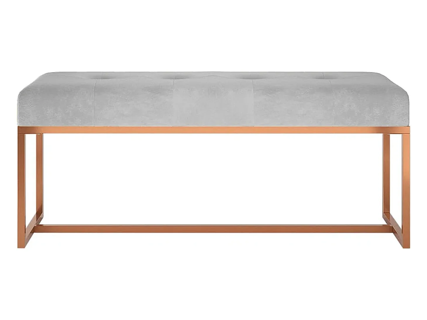 Banco Gris 110x36x45 cm Terciopelo