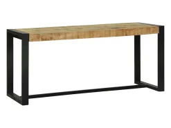 Banco Marrón 100 x 35 x 45 cm Madera Maciza de Mango